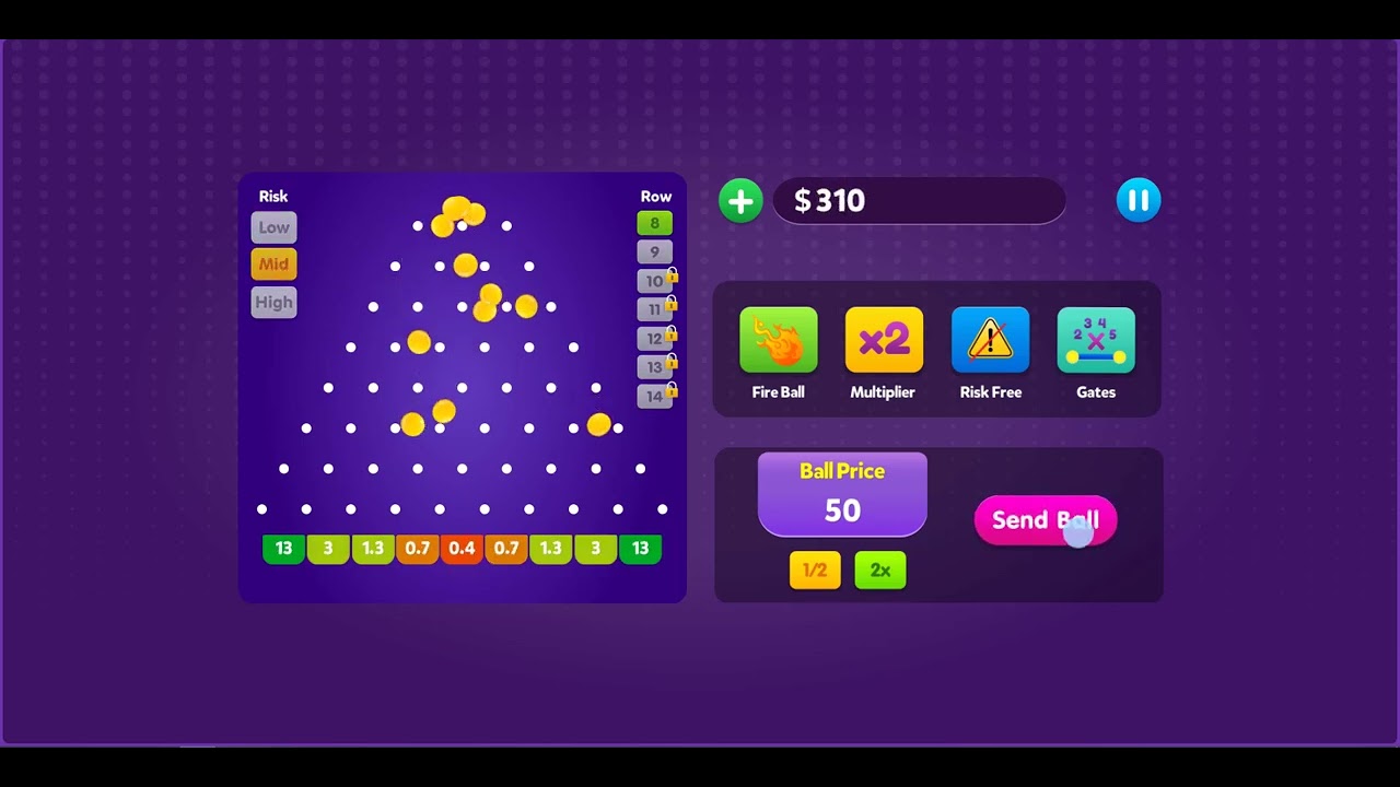 Plinko-spel online